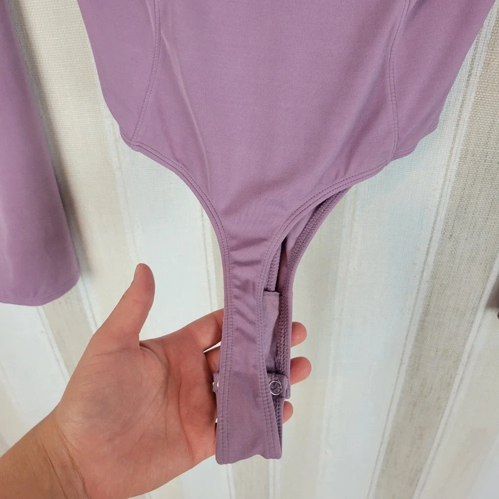 NEW Intimately Free People Thong Bodysuit In Lavender Size Small